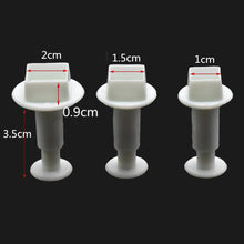 Load image into Gallery viewer, Fondant Cake Cookie Cutter Embossed Ejector Stamp Plunger Mold Kitchen Baking Cake Decorating Tools  Heart Shaped Cookie Mold Hand Press Cookie Dessert Cutter Pastry Decoration Tool Mooncake Maker

