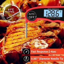 Load image into Gallery viewer, Food Digital Kitchen Thermometer For Meat Water Milk Waterproof Kitchen Cooking Food Thermometer with Probe Backlight &amp; Calibration Best Quick Grill Meat Thermometer For Grilling BBQ Smoker Chefs Cooking Probe Waterproof Electronic Probe Kitchen Tools
