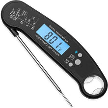 将图片加载到图库查看器，Food Kitchen Thermometer For Barbecue Grill Thermometer Waterproof Instant Read Meat Thermometer Waterproof Ultra Fast Digital Cooking Thermometer With Backlight &amp; Calibration Food Thermometer For Kitchen BBQ Grill Smoker Oil Fry Kitchen Cooking Tools
