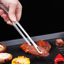 将图片加载到图库查看器，Food Tongs Stainless Steel Barbecue Tongs Meat Salad Steak Food Serving Tongs Tweezers Long BBQ Cooking Tongs Kitchen Utensils Stainless Steel Kitchen BBQ Tongs
