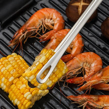 将图片加载到图库查看器，Food Tongs Stainless Steel Barbecue Tongs Meat Salad Steak Food Serving Tongs Tweezers Long BBQ Cooking Tongs Kitchen Utensils Stainless Steel Kitchen BBQ Tongs
