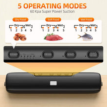 将图片加载到图库查看器，Food Vacuum Sealer Automatic Air Sealing System
