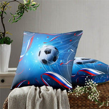 Load image into Gallery viewer, Football Pillow Case Decoration Sofa Cushion Pillow Case Throw Pillow Cover Cool Soccer Ball Art Amazing Football Fire Home Artwork Decor Pillow Case Decoration Car Pillow Case
