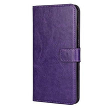 将图片加载到图库查看器，For iPhone X Case Cover for iPhone 8 7 6 6S Plus 5 5S 5SE Luxury PU Leather Flip Wallet Phone Cases Black Simple Card Holder With Magnetic Button Flip Leather Cover
