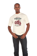 将图片加载到图库查看器，FOREVER TWO WHEEL Men's Bamboo Viscose/Organic Cotton Short Sleeve Graphic T-Shirt
