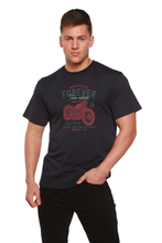 将图片加载到图库查看器，FOREVER TWO WHEEL Men's Bamboo Viscose/Organic Cotton Short Sleeve Graphic T-Shirt
