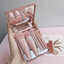 将图片加载到图库查看器，Foundation Brushes with Mirror Multi-purpose Foundation Powder Lip Eye Shadow Brushes Kit
