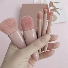 将图片加载到图库查看器，Foundation Brushes with Mirror Multi-purpose Foundation Powder Lip Eye Shadow Brushes Kit
