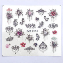 Load image into Gallery viewer, Fox Wolf Animal 3D Embossed Nail Sticker Flower Adhesive Manicure Slider Nail Art Tips Decorations Decals Manicure Design Golden Firework Star Accessories Heart Nail Art Stickers Glitter Decals Love Nail Sequins Laser Heart Nail
