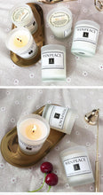 将图片加载到图库查看器，Fragrance Handmade Candle With Glass Candle Stick Pure Natural Soybean Wax With Plant Essential Oils Perfect for Bath Yoga Christmas Birthday Mother's Day Romantic Birthday Scented Candle Creative Soy Wax Hand Gift Candles
