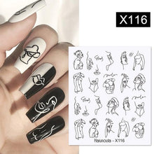 Load image into Gallery viewer, French Rose Gold Striping Tape Nail Design Stripe Lines Geometry 3D Sticker for Nails Gel Polish Sticker Decals for Manicuring Decorations Manicure Stickers Decals Silver Strip Line Nail Decal Self-Adhesive 3D Wave Decal Decoration Metallic Curve Design
