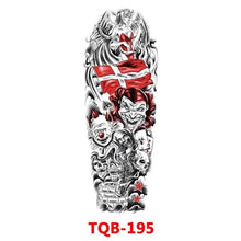 Load image into Gallery viewer, Full Arm Large Size Sleeve Temporary Sticker Dragon Tattoo Waterproof Body Art Realistic 3D Design For Mens
