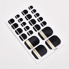 Load image into Gallery viewer, Full Beauty Loveliness Designed Manicure Valentines Nail Art Designer Nail Decals Kids Nails Art Decoration Nail Sticker Set French Tip Guides Stickers French Nail Stickers Form Fringe Guides for Decoration Stencil Tools
