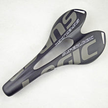 将图片加载到图库查看器，Full Carbon Fiber Bicycle Saddle Road Bike Carbon Saddle Seat Matt Bike Cushion Carbon Fiber Road Bike Saddle Cushion Lightweight Comfortable Bicycle Seat With PU Leather Cover For Road Bike And Mountain Bike
