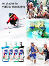 Load image into Gallery viewer, Full Display Waterproof Case for Phone Transparent Snow Underwater Swim Pouch Mobile Covers Design Waterproof Case For Swimming Compatible For iPhone Lightweight Smartphone Case
