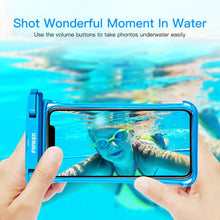 Load image into Gallery viewer, Full Display Waterproof Case for Phone Transparent Snow Underwater Swim Pouch Mobile Covers Design Waterproof Case For Swimming Compatible For iPhone Lightweight Smartphone Case
