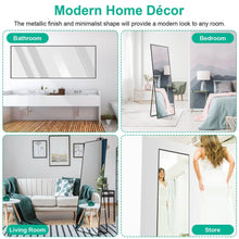 Load image into Gallery viewer, Full Length Mirror Aluminum Alloy Wall Mirror Free Standing Floor
