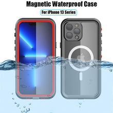 Load image into Gallery viewer, Full Sealed Underwater Case For iPhone 14 13 12 Pro Max Mini 11 XS Max XR 6 7 8 Plus 5 Waterproof Diving Swim Cover Waterproof Case for iPhone Slim Fit Snow Resistant Case Strong Phone Case &amp; Screen Protector
