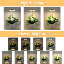 Load image into Gallery viewer, Full Spectrum LED Halo Plant Light With Stand Height Adjustable Auto Timer
