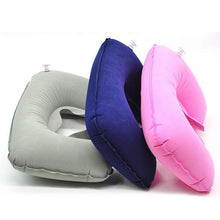 Load image into Gallery viewer, Functional U-Shape Travel Pillow For Airplane Inflatable Neck Pillow Travel Accessories Comfortable Sleep Pillows Inflatable Neck Pillow Inflatable U Shaped Travel Pillow Car Head Neck Rest Air Cushion For Travel Neck Pillow
