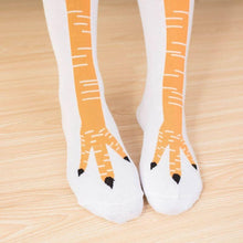 Load image into Gallery viewer, Funny Chicken Long Socks Fashion Cotton Funny 3D Unisex Over Knee High Socks Halloween Christmas Cartoon Gift Socks Fun Thigh Highs Chicken Legs Socks For Men And Women
