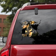 Load image into Gallery viewer, Funny Dog Head In The Crack Vinyl Car Funny Dog Head In The Crack Vinyl Car Stickers Decals Motorcycle Accessories Car-window Decorative Goods Broken Glass Sticker Car Stickers Decals Motorcycle Accessories Car-window Decorative Goods Pvc Car Sticker
