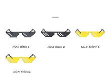 Load image into Gallery viewer, Funny Mosaic Sunglasses For Women New Elegant Vintage Small Frame Glasses For Lady New Retro Shape Metal Design Sunglasses, Men Women Glass 8 Bit Pixel Mosaic Glasses Photo Props Unisex Sunglass
