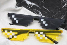 Load image into Gallery viewer, Funny Mosaic Sunglasses For Women New Elegant Vintage Small Frame Glasses For Lady New Retro Shape Metal Design Sunglasses, Men Women Glass 8 Bit Pixel Mosaic Glasses Photo Props Unisex Sunglass
