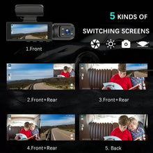 将图片加载到图库查看器，G Sensor HD Night Vision Loop Recording Wide Angle Car DVR
