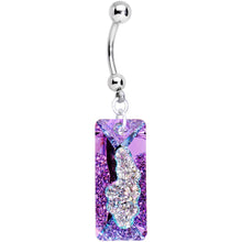 将图片加载到图库查看器，Vitrail Druzy Belly Ring Created with Crystals
