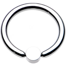 Load image into Gallery viewer, 12G 1/2 White Faux Opal 4mm Disc BCR Captive Ring
