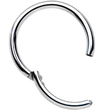 将图片加载到图库查看器，16G 3/8 Solid G23 Implant Grade Titanium Hinged Segment Ring
