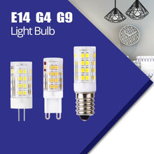 将图片加载到图库查看器，G9 G4 E14 LED Bulb 5W AC220V LED Corn Lamp SMD 2835 51LEDs White / Warm white Replace halogen lamp 1PCS Bulb Dimmable 4W, 40 Watt T4 G9 Halogen Equivalent, 2700K Soft Warm White, 120V No-Flicker, Chandelier Lighting
