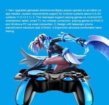 将图片加载到图库查看器，Gamepad Wireless Bluetooth Mobile Game Controller Joystick For Phone Android iOS PC Mobile Game Controller, Wireless Bluetooth Gamepad Joystick Multimedia Game Controller Compatible with Android Perfect for The Most Games
