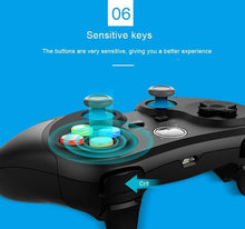 将图片加载到图库查看器，Gamepad Wireless Bluetooth Mobile Game Controller Joystick For Phone Android iOS PC Mobile Game Controller, Wireless Bluetooth Gamepad Joystick Multimedia Game Controller Compatible with Android Perfect for The Most Games

