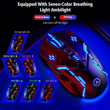 Load image into Gallery viewer, Gaming LED Wired Mechanical Mouse 6 Button With Backlight Ergonomic Cool Mouse Design For Laptop And Computer

