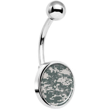 Load image into Gallery viewer, Digital Camo Print Belly Ring
