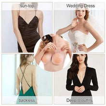 将图片加载到图库查看器，Gel Bras Strapless Full Coverage Solid Color Micro-elastic Breathable Invisible
