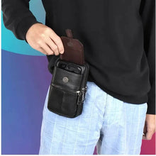 Load image into Gallery viewer, Genuine Leather Multifunctional Cell Phone Bag
