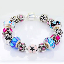将图片加载到图库查看器，Genuine Murano Glass and Crystal Bracelet
