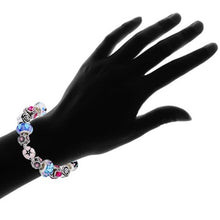 将图片加载到图库查看器，Genuine Murano Glass and Crystal Bracelet

