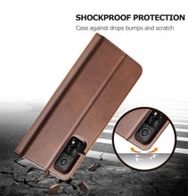 Load image into Gallery viewer, Genuine Premium Leather Detachable Magnetic Flip Cover with Card Holders Horizontal Case For Redmi Note 11 Pro 5G Case On Redmi Note 11 11S 10S 10 10C 9S 9 9T 8T 8 7 Case For Xiaomi Redmi Note11 Pro 5G Case
