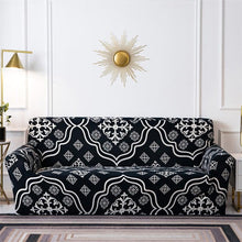 将图片加载到图库查看器，Geometric Sofa Covers Stretch Plaid Sofa Slipcovers for Living Room Elastic Sofa Cover Couch Armchair Cover Towel 1 2 3 4 Seater Slipcover For Sofas Loveseat Armchair Living Room Universal Furniture
