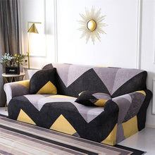 将图片加载到图库查看器，Geometric Sofa Covers Stretch Plaid Sofa Slipcovers for Living Room Elastic Sofa Cover Couch Armchair Cover Towel 1 2 3 4 Seater Slipcover For Sofas Loveseat Armchair Living Room Universal Furniture
