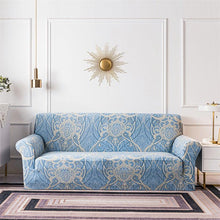 将图片加载到图库查看器，Geometric Sofa Covers Stretch Plaid Sofa Slipcovers for Living Room Elastic Sofa Cover Couch Armchair Cover Towel 1 2 3 4 Seater Slipcover For Sofas Loveseat Armchair Living Room Universal Furniture
