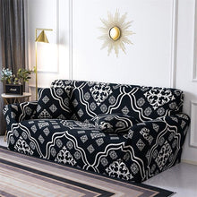 将图片加载到图库查看器，Geometric Sofa Covers Stretch Plaid Sofa Slipcovers for Living Room Elastic Sofa Cover Couch Armchair Cover Towel 1 2 3 4 Seater Slipcover For Sofas Loveseat Armchair Living Room Universal Furniture
