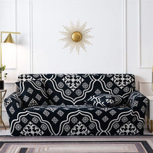将图片加载到图库查看器，Geometric Sofa Covers Stretch Plaid Sofa Slipcovers for Living Room Elastic Sofa Cover Couch Armchair Cover Towel 1 2 3 4 Seater Slipcover For Sofas Loveseat Armchair Living Room Universal Furniture
