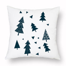 将图片加载到图库查看器，Geometry Cushion Cover Trees Cactus Bear Star Pattern Cushion Cover Pillowcase Cotton Pillow Sofa Throw White Printed Print Decorative Pillow Covers For Sofa Bed Sweet Home Decor Case 45x45CM
