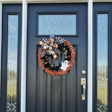 将图片加载到图库查看器，Ghost Halloween Wreath Front Door Décor
