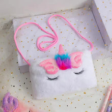 Load image into Gallery viewer, Girls Cute Sequin Plush Unicorn Tie Dye Bag

